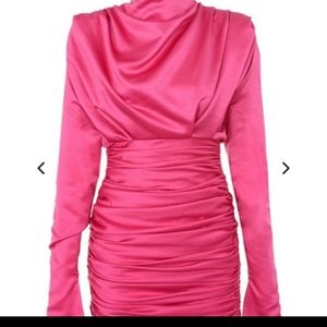 House of CB hot pink Georgiana dress